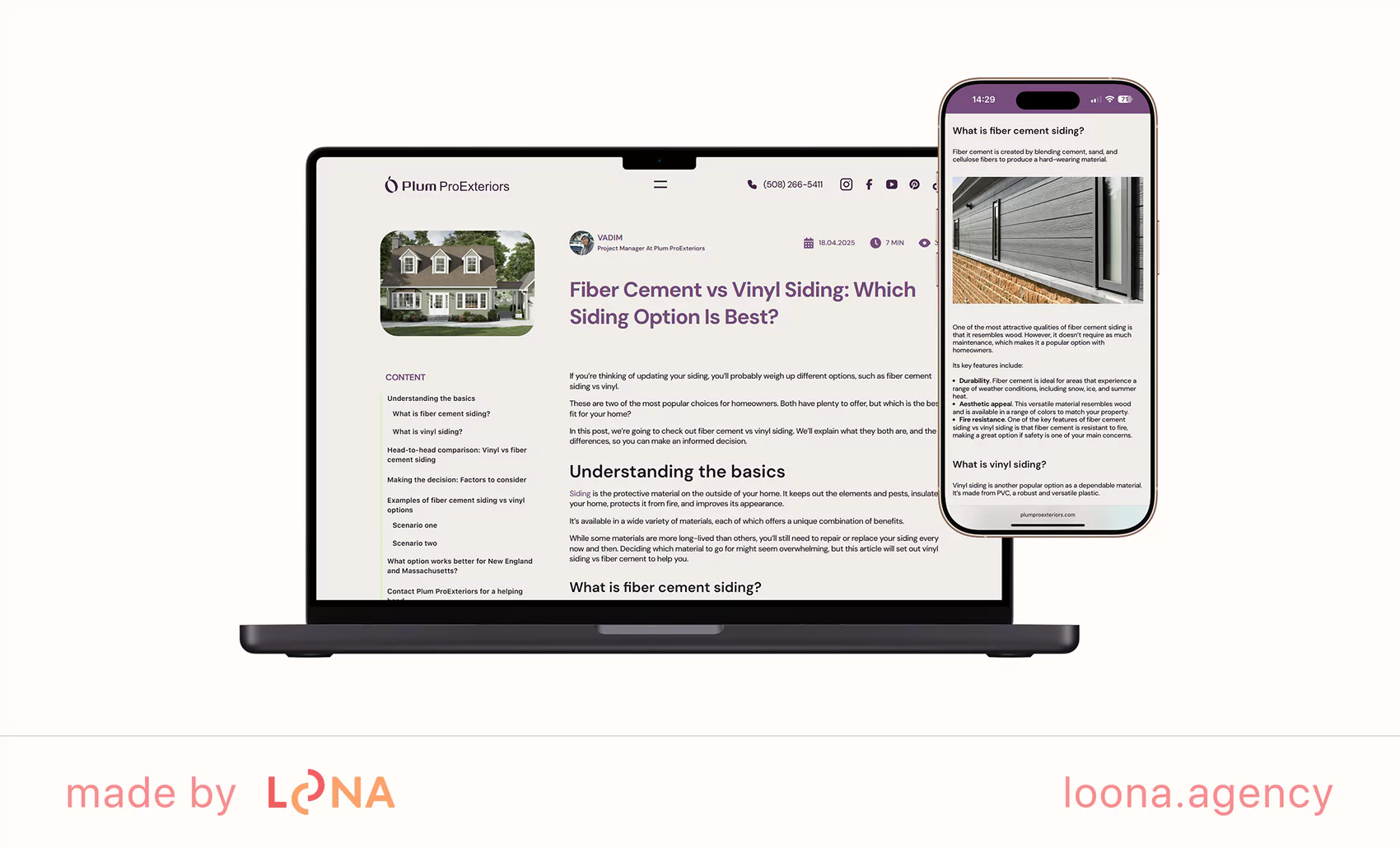 Plum ProExteriors case study SEO for HVAC contractors case