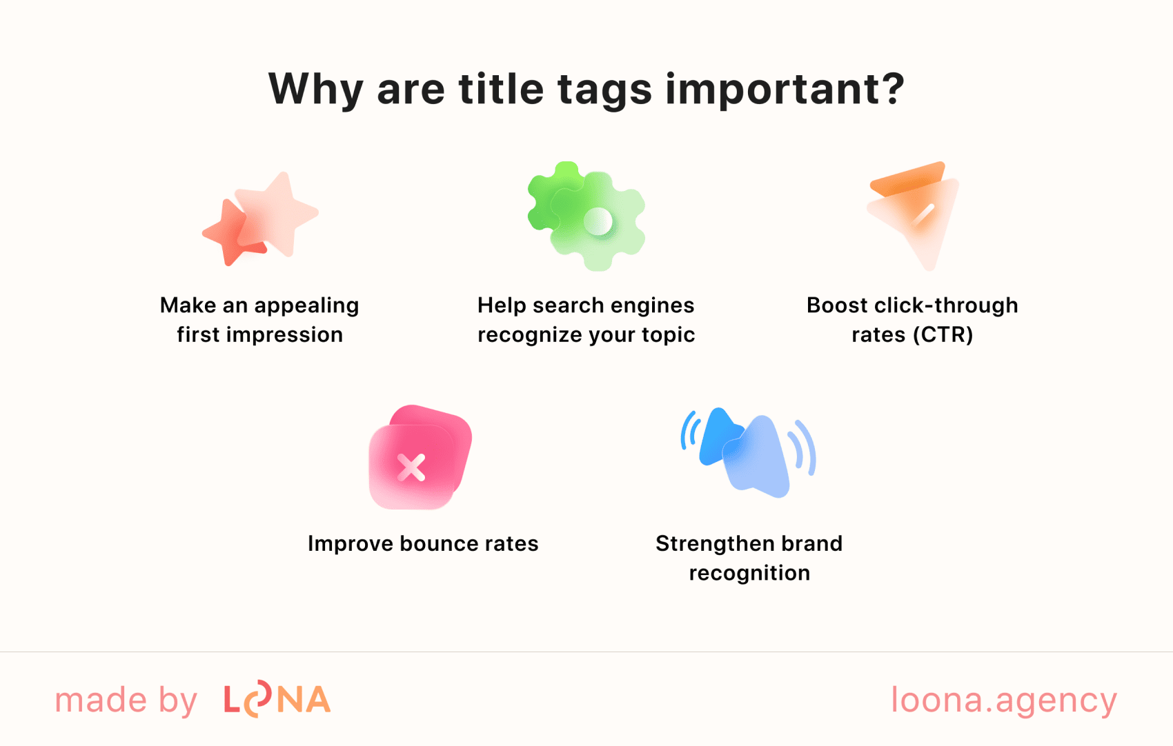 The reasons why SEO title tags are important for wide recognition