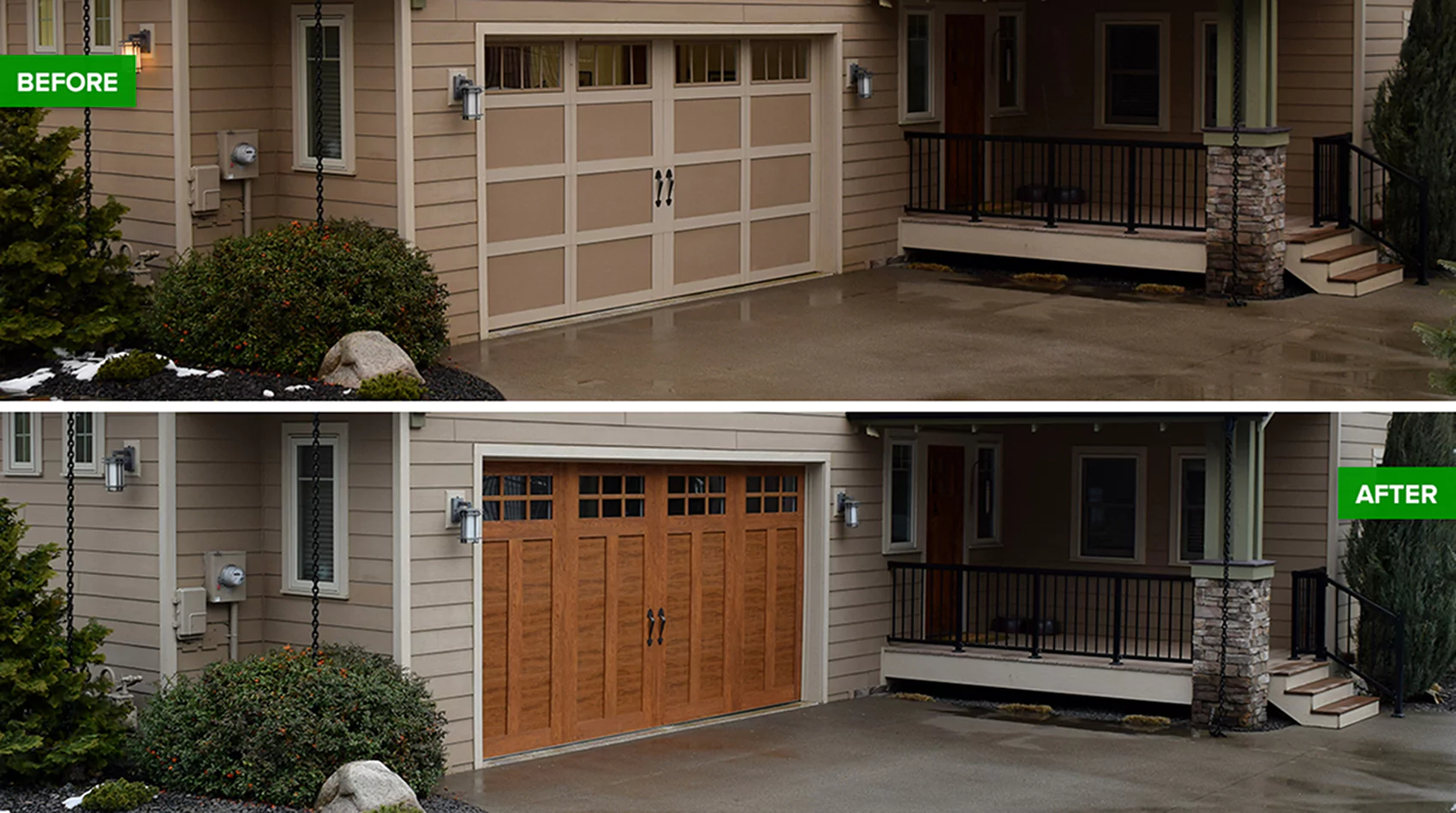 Garage door transformation results