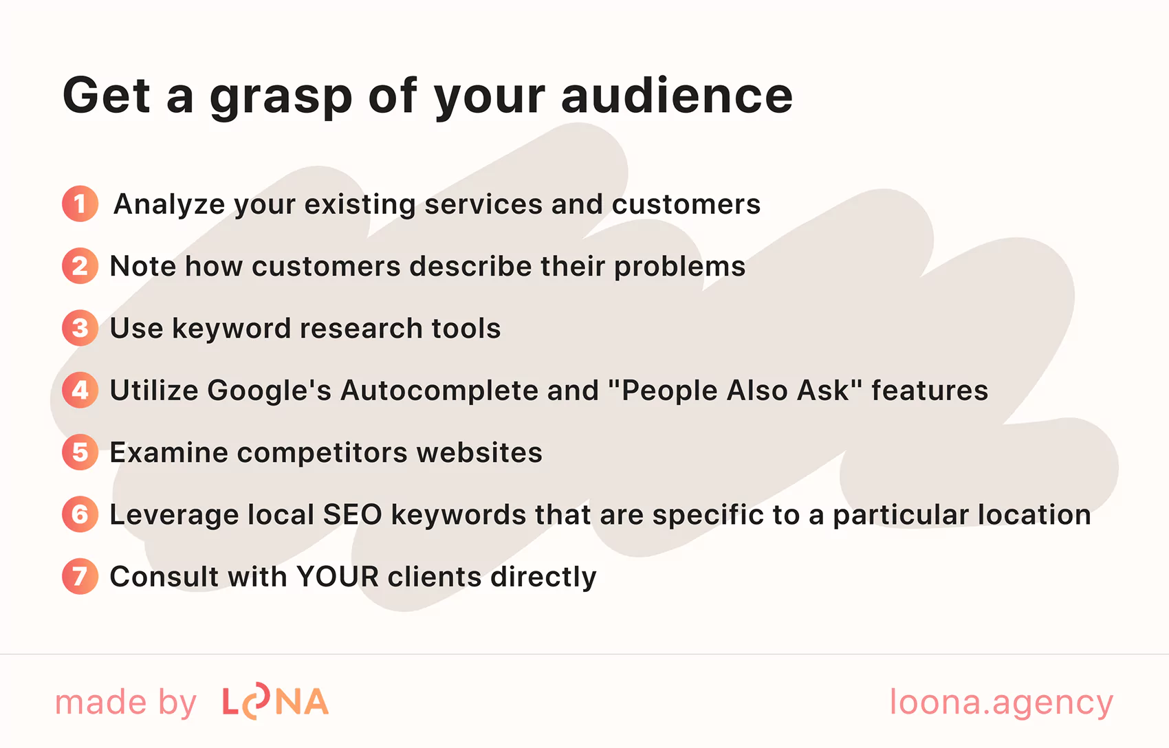Get a grasp of your audience SEO for HVAC companies target audience
