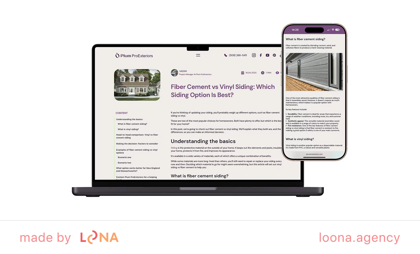 Loona Agency Plum ProExteriors Loona Agency Plum ProExteriors case